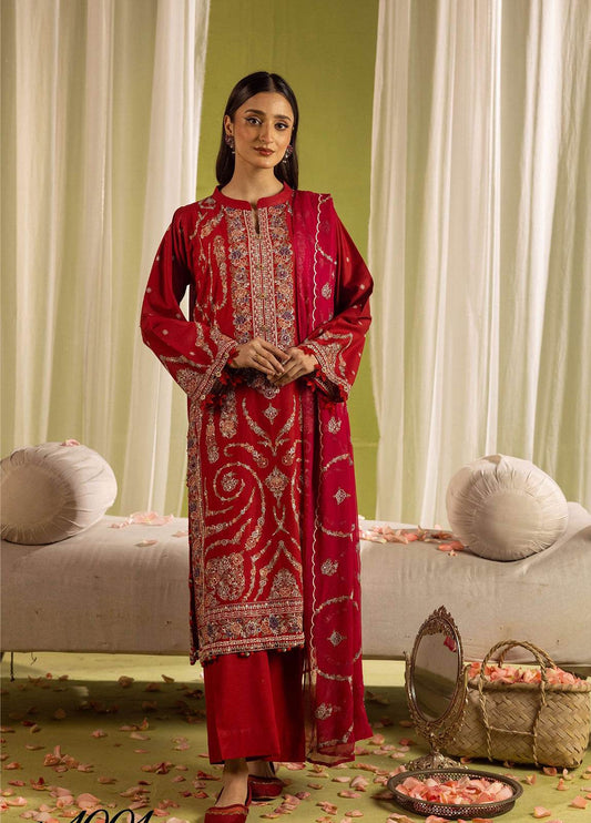 Khoobsurat Signature Shamiyana Luxury Embroidered Lawn 3pcs - Jotey