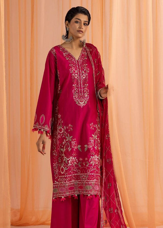 Gul-E-Bahaar By Khoobsurat Embroidered Lawn Unstitched 3pcs - Jotey