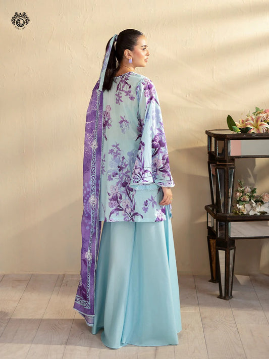 Kroma By Gull Jee Embroidered Digital Printed Lawn Unstitched 3 Piece