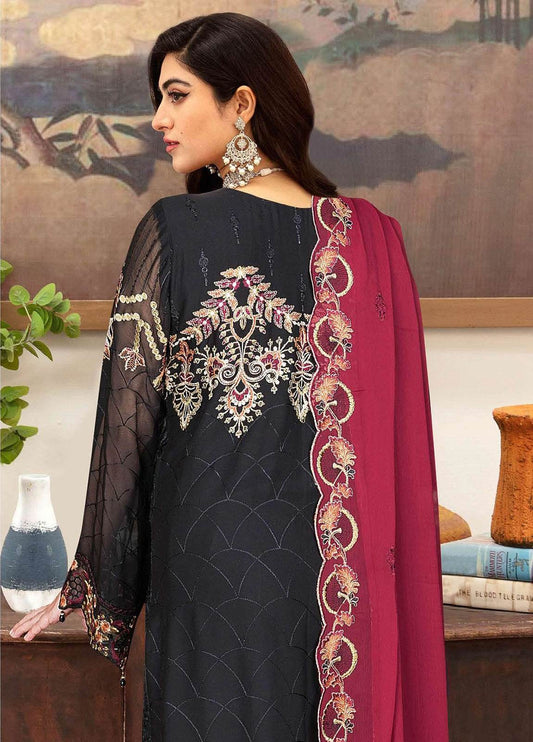 Sangeet By Ramsha Chiffon Unstitched 3pcs - Jotey