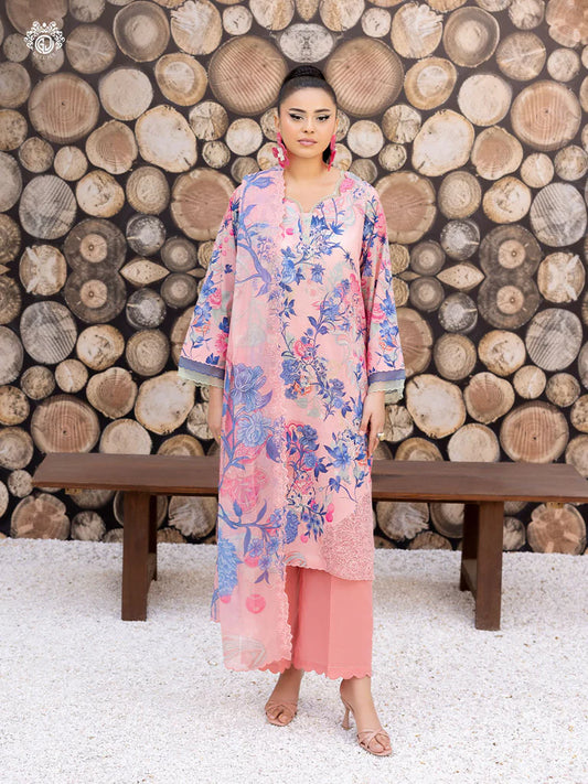 Mishaal By Gull Jee Embroidered Edit'26 Digital Printed Lawn Unstitched 3Pcs