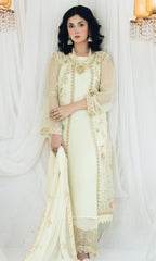 MAAHI BY SHAMOOZ Embroidered Chiffon Unstitched 3pcs - Jotey
