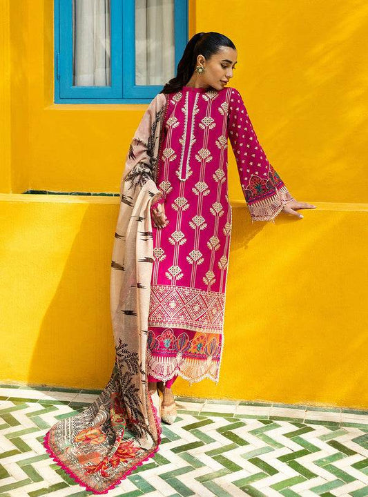 Zainab Chottani Chikankari'25 Unstitched Lawn 3pcs - Jotey
