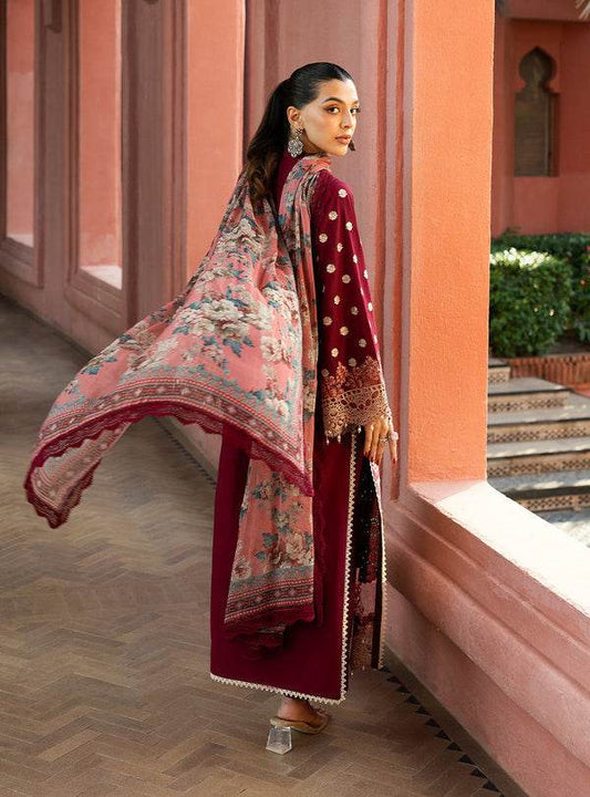 Zainab Chottani Chikankari'25 Unstitched Lawn 3pcs - Jotey