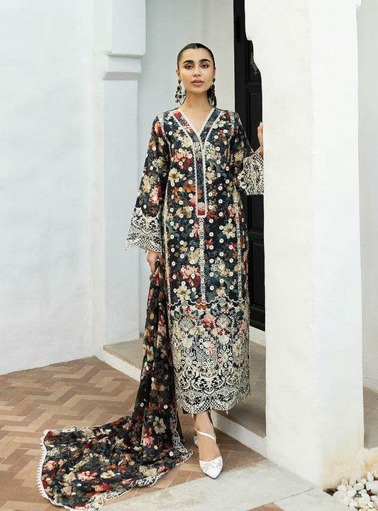 Zainab Chottani Chikankari'25 Unstitched Lawn 3pcs - Jotey
