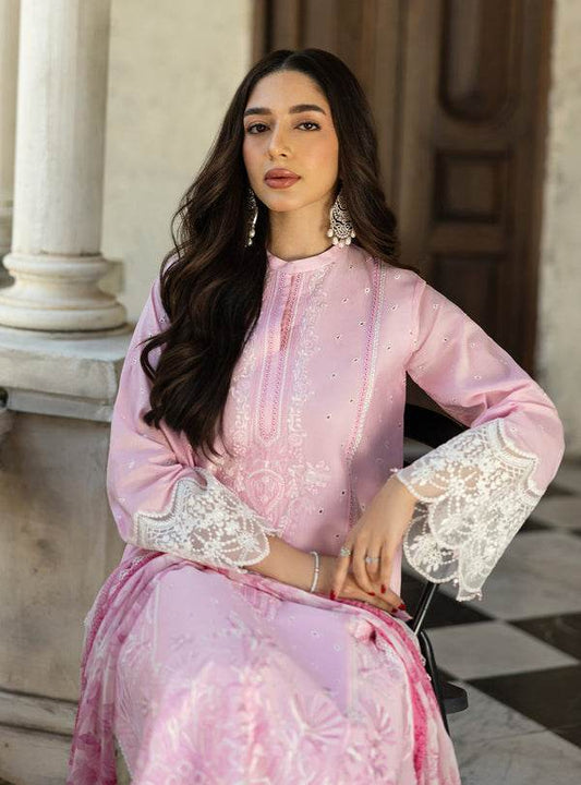 Zainab Chottani Chikankari'25 Unstitched Lawn 3pcs - Jotey