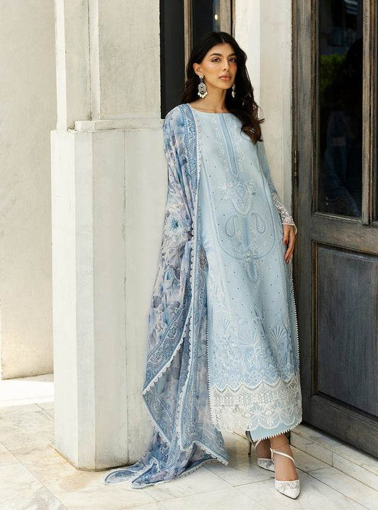 Zainab Chottani Chikankari'25 Unstitched Lawn 3pcs - Jotey
