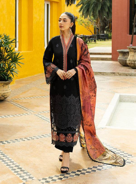 Zainab Chottani Chikankari'25 Unstitched Lawn 3pcs - Jotey