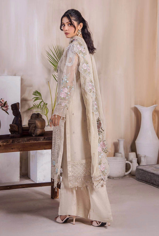 Riwayat By ZA Clothes Embroidered Stitched 3pcs - Jotey