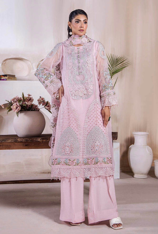 Riwayat By ZA Clothes Embroidered Stitched 3pcs - Jotey