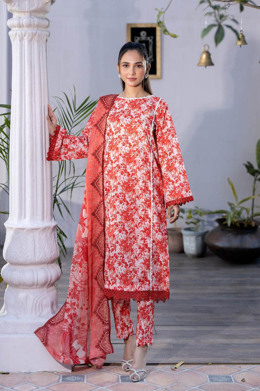 Johra Aashna Digital Printed Lawn 3pcs - Jotey