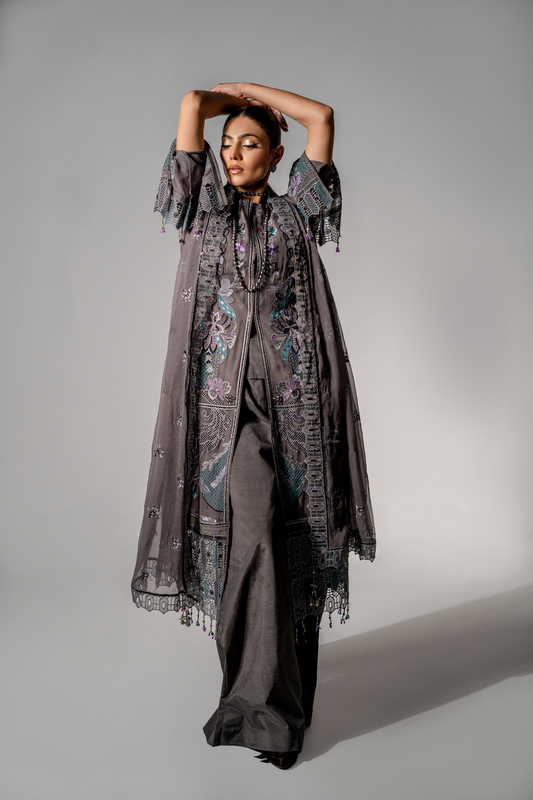 Zebtan Aura Vol-01 Embroidered Chiffon Unstitched 3pcs