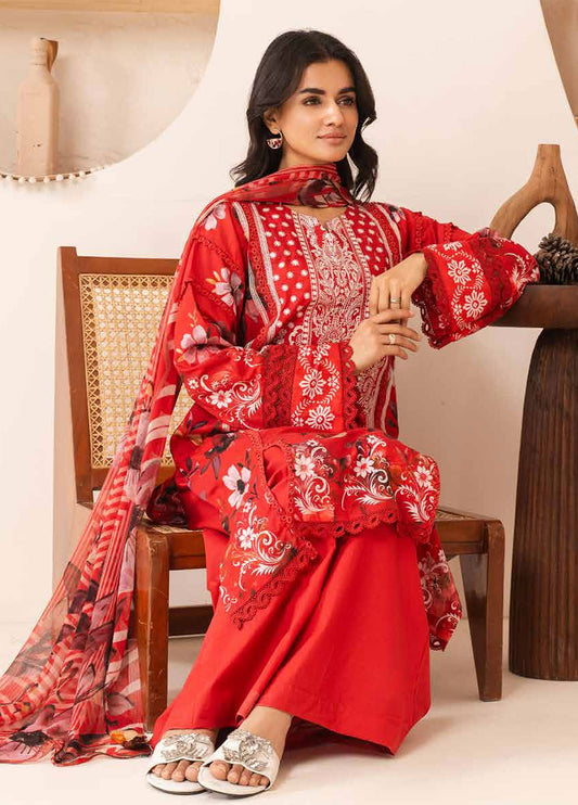 Nehal By Johra Embroidered Printed Lawn Unstitched 3Pcs
