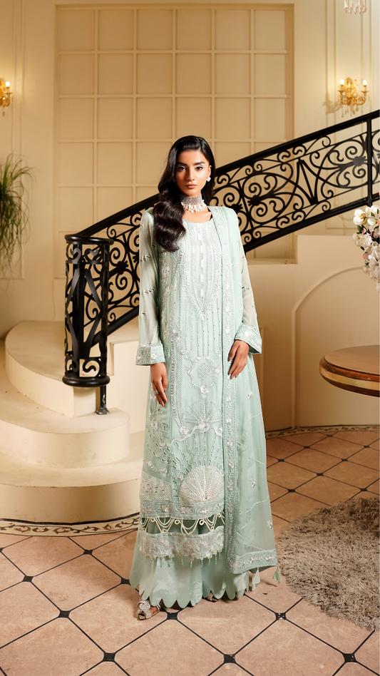 Farmaish By Zebtan Vol 7 Embroidered Chiffon Unstitched 3pcs
