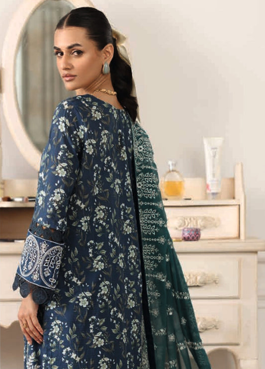 Shamna By Johra Embroidered Chikankari Printed Lawn Unstitched 3Pcs