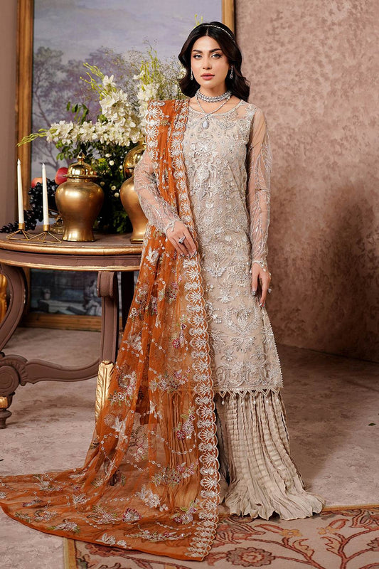 Aarzu Luxury Embroidered Vol-03 Unstitched 3Pcs - Jotey