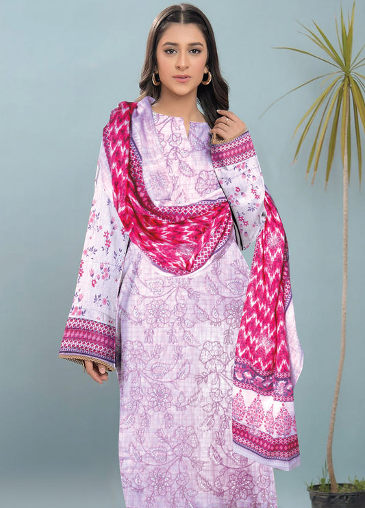 Zeba Summer'02 Embroidered Printed Lawn Unstitched 3pcs