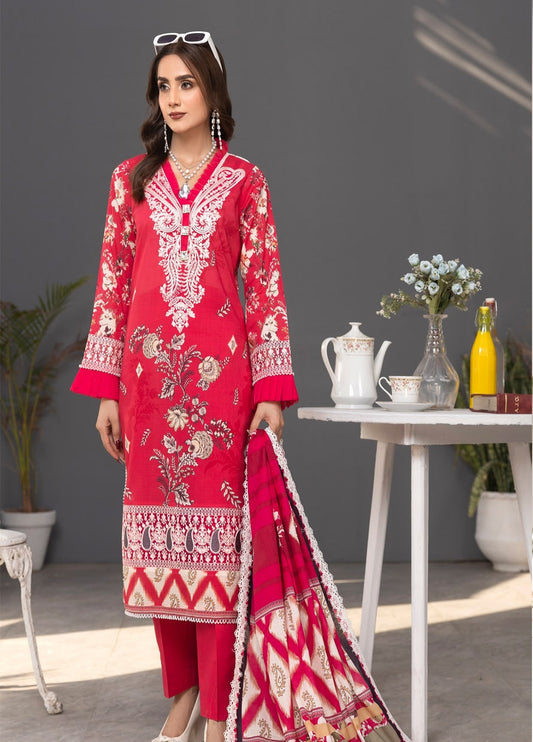 Janan By Sidra Aleem Embroidered Lawn Unstitched 3Pcs