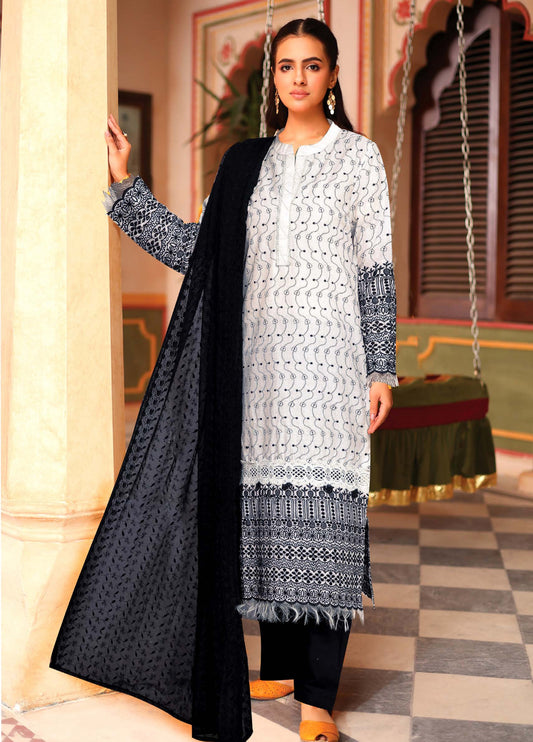 Aasir by Johra Chikankari Lawn Unstitched 3Pcs