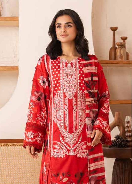 Nehal By Johra Embroidered Printed Lawn Unstitched 3Pcs