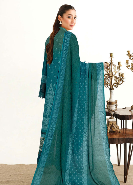 Roshna By Johra Embroidered Printed Lawn Unstitched 3Pcs