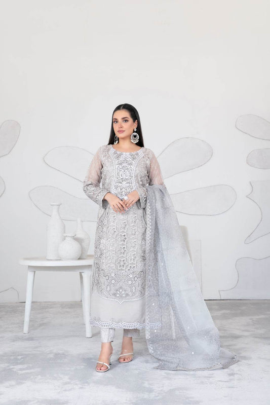 Gelareh By Tawakkal Fabrics Embroidered Unstitched 3pcs - Jotey