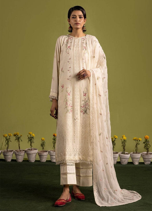 Gul-E-Bahaar By Khoobsurat Embroidered Lawn Unstitched 3pcs - Jotey