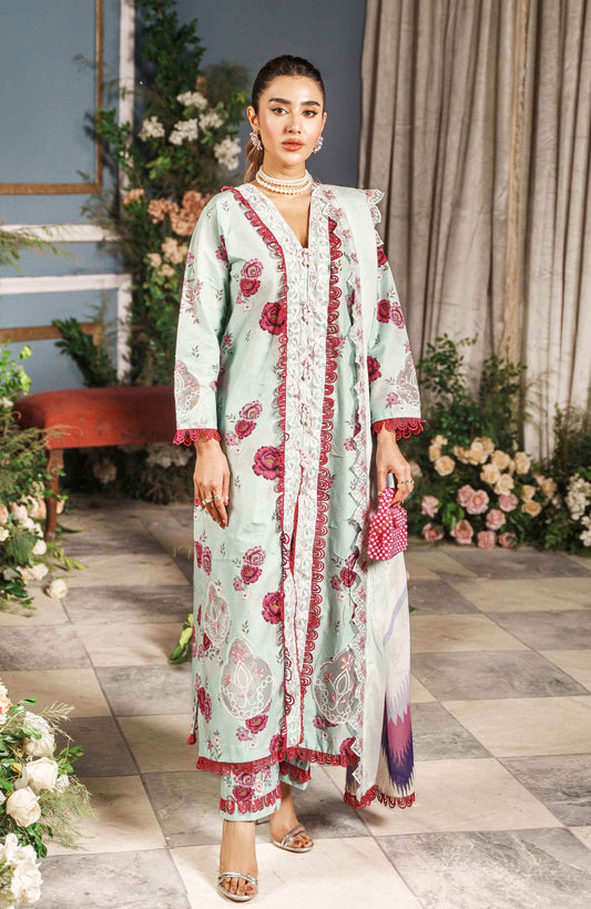 Printkari By Alzohaib Cutwork Embroidered Unstitched 3pcs - Jotey