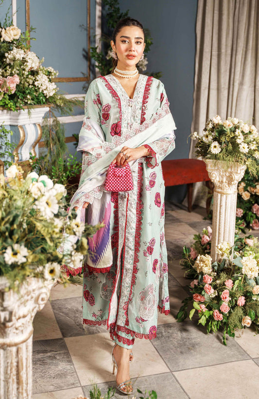 Printkari By Alzohaib Cutwork Embroidered Unstitched 3pcs - Jotey