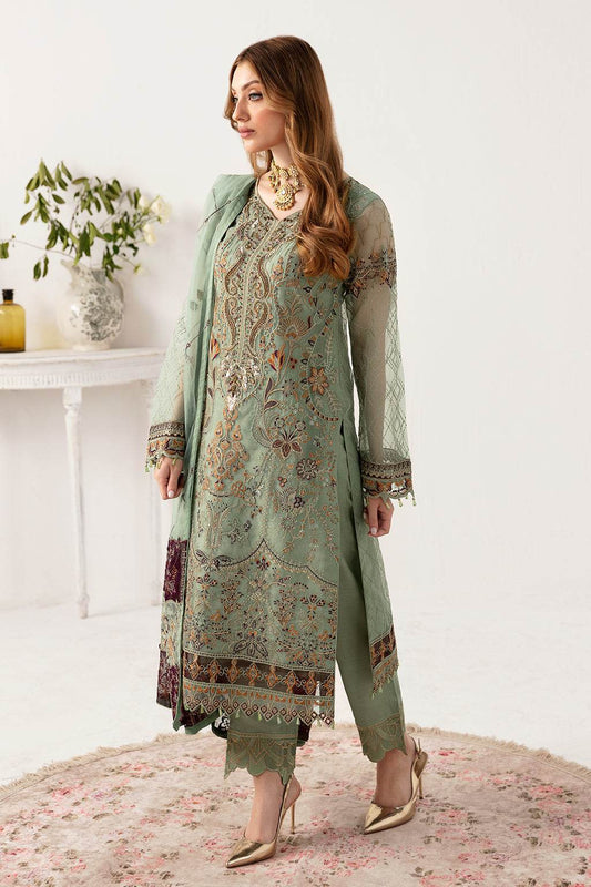 Minhal By Ramsha Chiffon Vol-11 Semi-Stitched 3pcs - Jotey