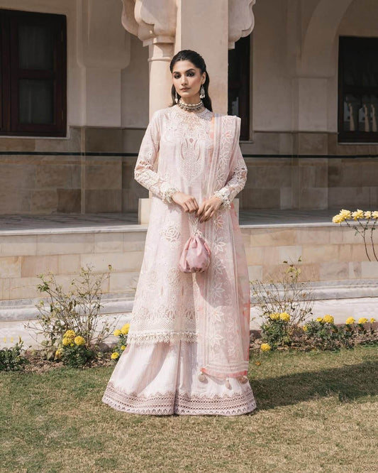 FESTIVE FORMALS BY JAZMIN Embroidered Chiffon Unstitched 3pcs - Jotey