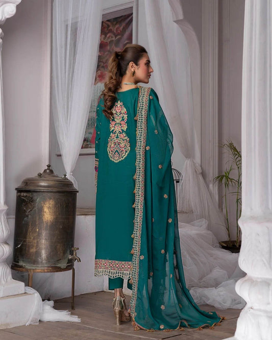 Manizay Gul Maina Embroidered Lawn 3pcs - Jotey