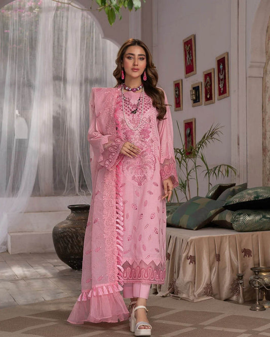 Manizay Gul Maina Embroidered Lawn 3pcs - Jotey