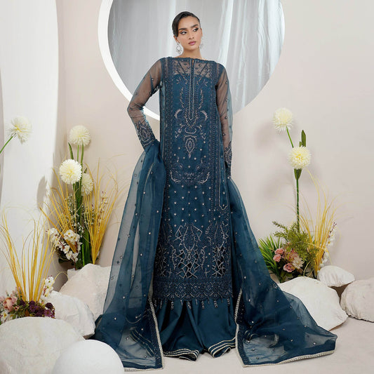 Embellished Ready to wear Organza 3pcs - Jotey