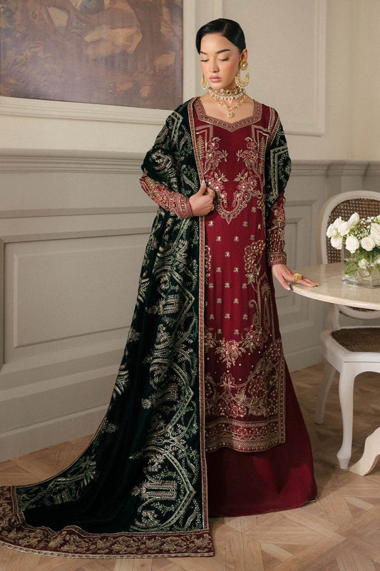 Elanora By Nureh Embroidered Luxury Chiffon Unstitched 3pcs - Jotey