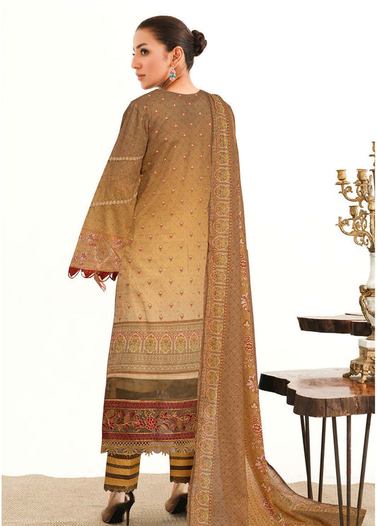 Roshna By Johra Embroidered Printed Lawn Unstitched 3Pcs