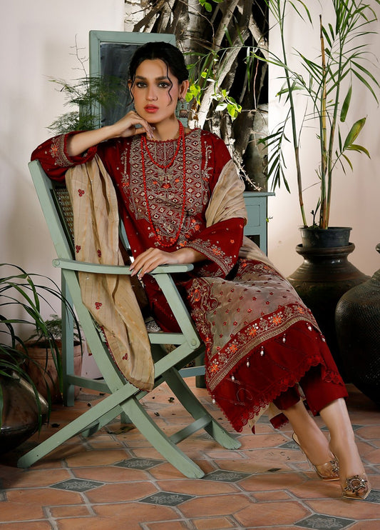 Rimal Vol-20 Embroidered Lawn Unstitched 3pcs