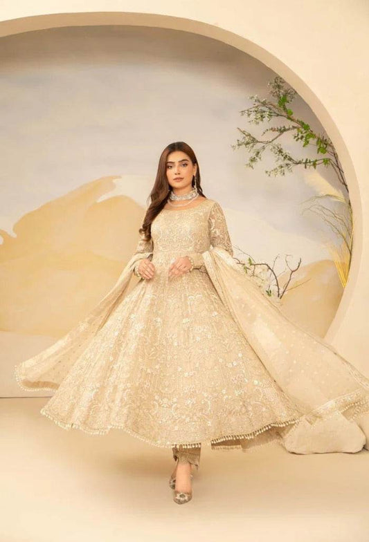 HOC By Humdum Vol-01 Luxury Embroidered Organza Unstitched 3pcs - Jotey