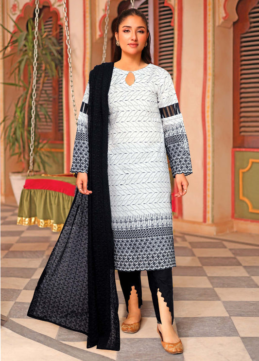 Aasir by Johra Chikankari Lawn Unstitched 3Pcs
