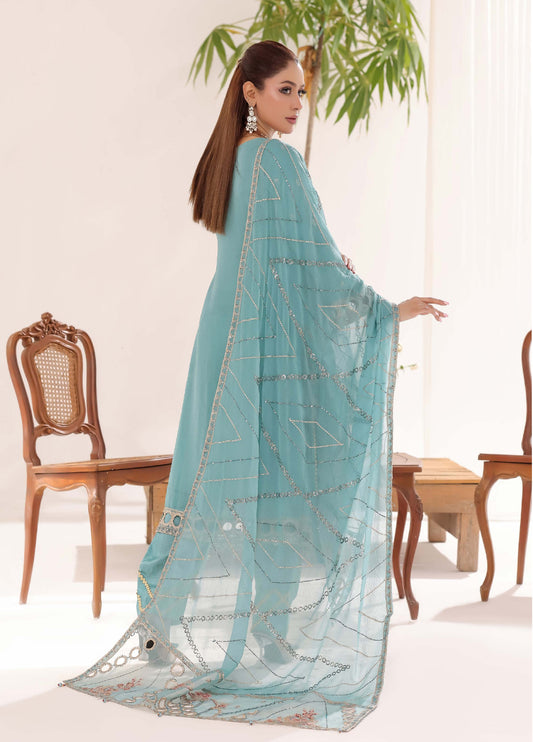 Sahiba By Bin khalid Embroidered Fancy Chiffon Unstitched Three Piece