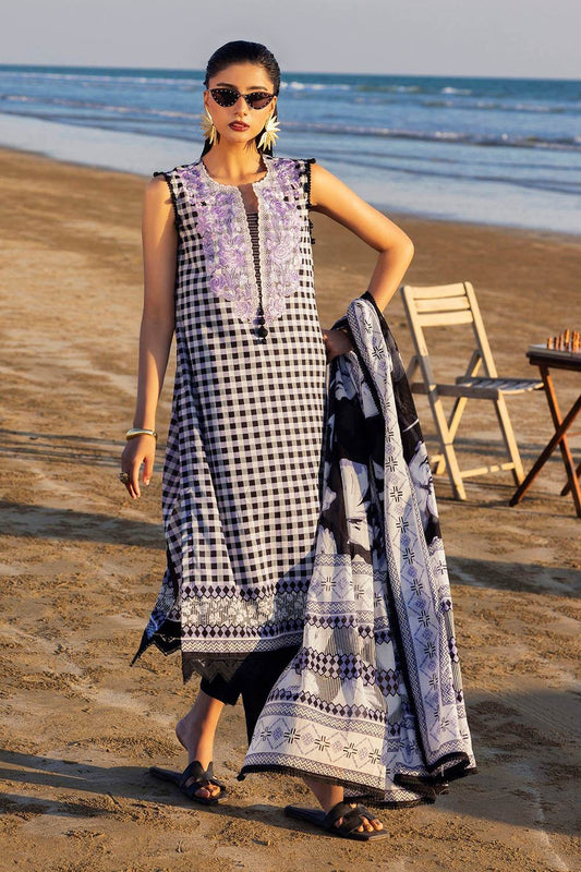 Gul Ahmed Printed Summer Lawn'25 Unstitched 3pcs - Jotey