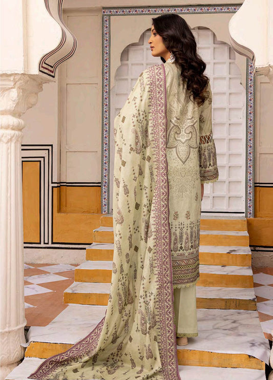 Almaas By Johra Embroidered & Printed Lawn Unstitched 3Pcs - Jotey