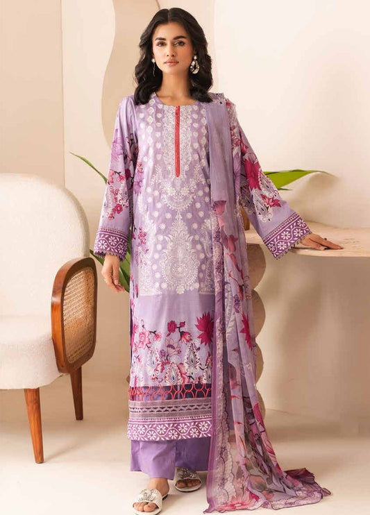 Nehal By Johra Embroidered Printed Lawn Unstitched 3Pcs