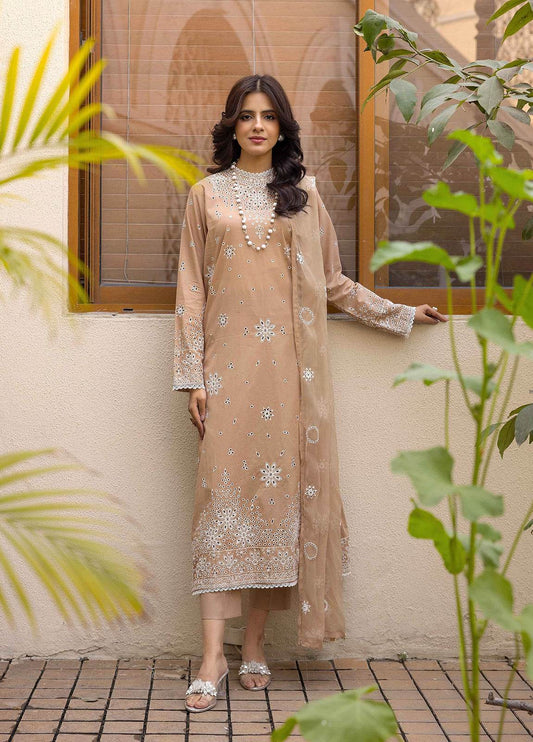 Khoobsurat Lawnkari Embroidered Lawn Unstitched 3pcs - Jotey