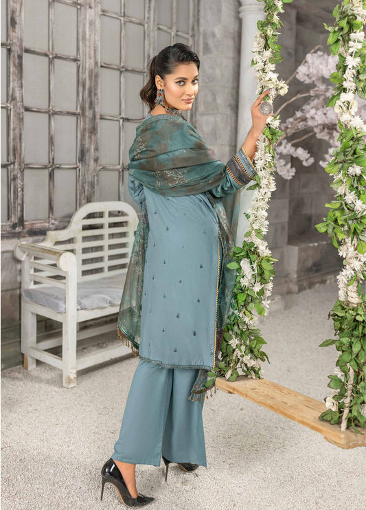 Rimal Vol-12 Embroidered & Sequence Work Lawn Unstitched 3pcs