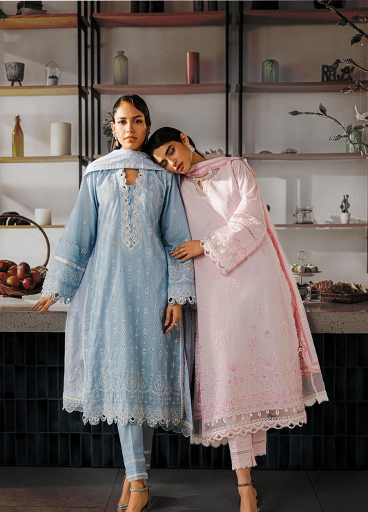 Zellbury Chikankari Embroidered Lawn Unstitched 3Pcs