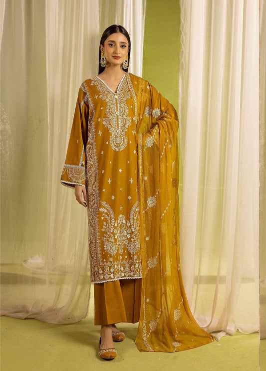 Khoobsurat Signature Shamiyana Luxury Embroidered Lawn 3pcs - Jotey