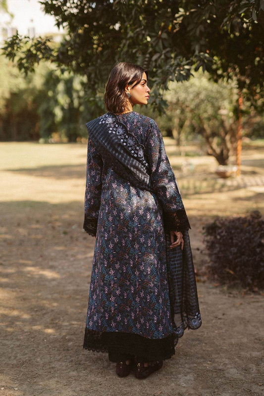 AYZEL Core Collection Embroidered Unstitched Lawn 3pcs - Jotey