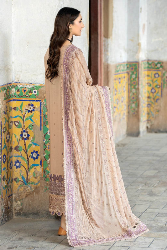 Premium Gold Swiss By Johra Vol-02 Embroidered Chiffon Unstitched 3Pcs - Jotey