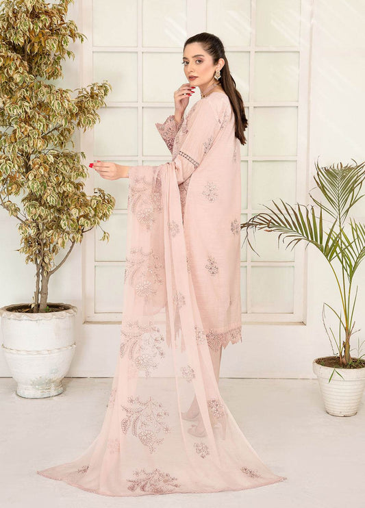 Sherine By Anaya Hoor Embroidered Lawn Unstitched 3pcs - Jotey